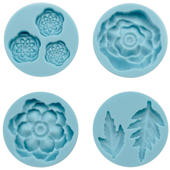 Molde Silicona Roses 4pcs Martha Stewart